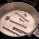 Boiling spices and milk together over the stovetop (photo courtesy of Jessica Von Dopp de Jesus)